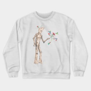 Groot with hummingbirds Crewneck Sweatshirt